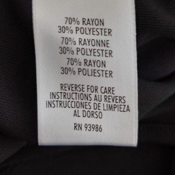 Petite Sophisticate V-Neck Surplice Midi Sheath Dress | Like New | XSP | Black - Picture 9 of 10